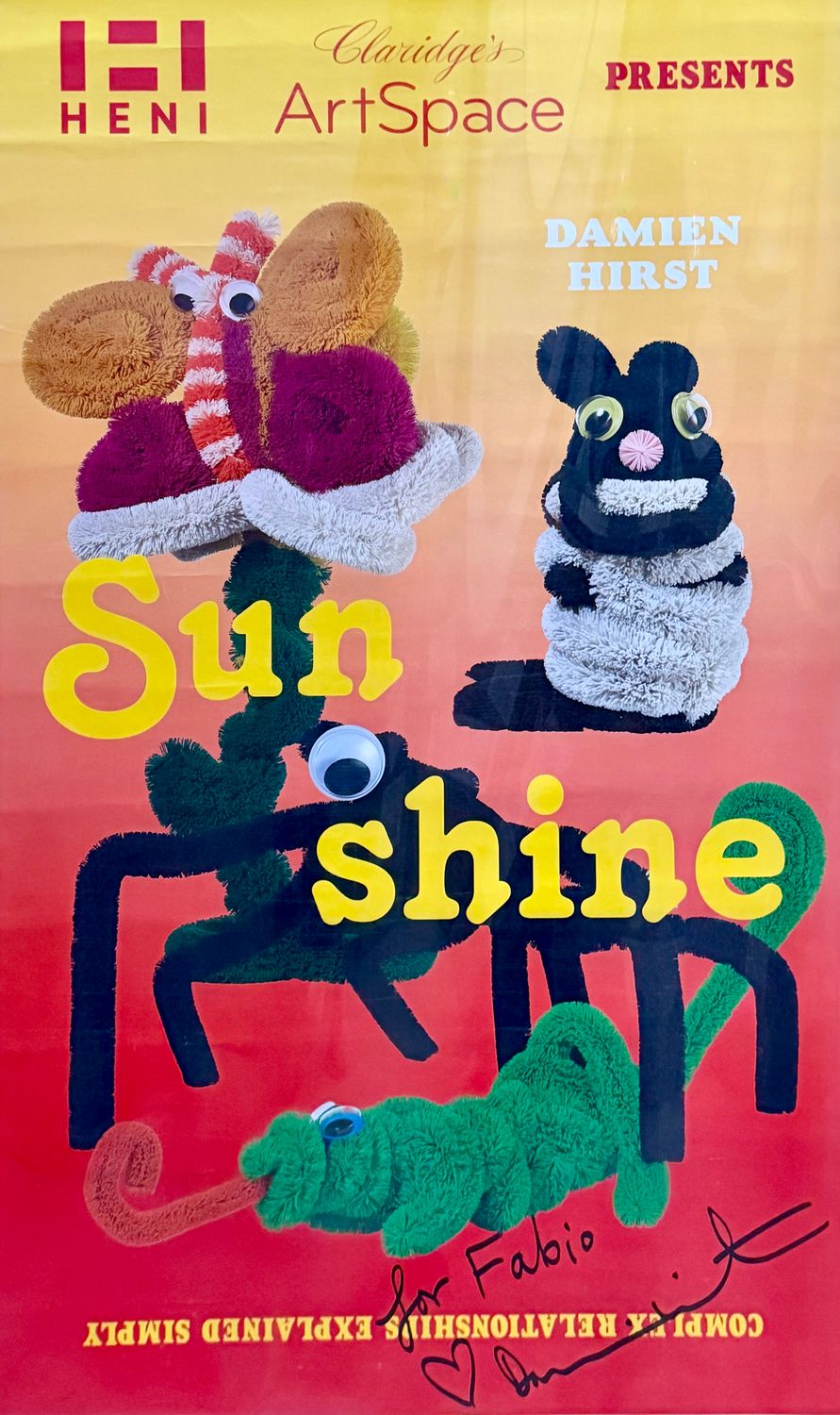 Damien Hirst - 'Sunshine' (Signed Claridges Exhibition Poster)