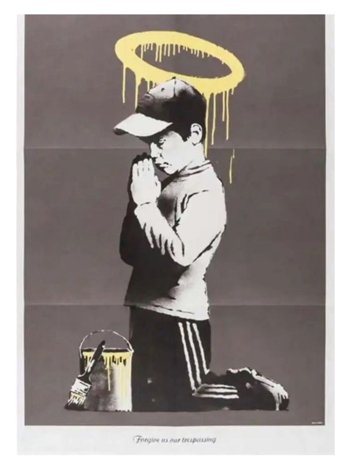 Banksy - Forgive Us Our Trespassing Poster with Original Envelope