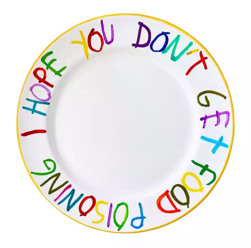 CB Hoyo - I Hope You Don't Get Food Poisoning (Plate)