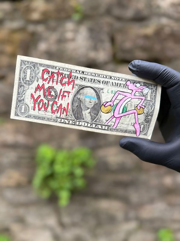 Jonny Fyvie (Dollar Doodle) - For the Love of Money - Catch Me If You Can - ‘Variant 3 of 5’ Jonny Fyvie (Dollar Doodle) - For the Love of Money - Catch Me If You Can - ‘Variant 3 of 5’