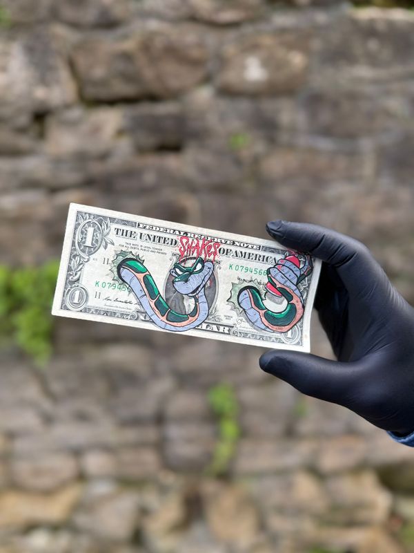 Jonny Fyvie (Dollar Doodle) - For the Love of Money - United Snakes Of America - ‘Variant 1 of 5’ Jonny Fyvie (Dollar Doodle) - For the Love of Money - United Snakes Of America - ‘Variant 1 of 5’