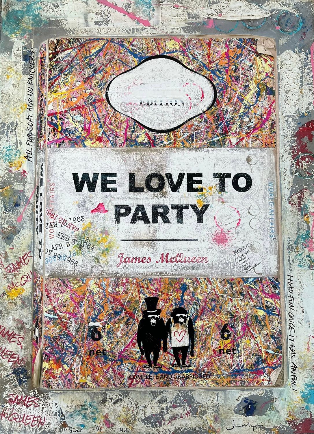James McQueen - We Love To Party (Hand Finished, Unique)
