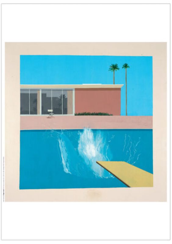 David Hockney - A Bigger Splash Poster