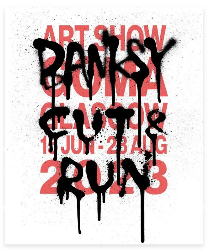 Banksy - Event Detail Print (Cut and Run Exhibition)
