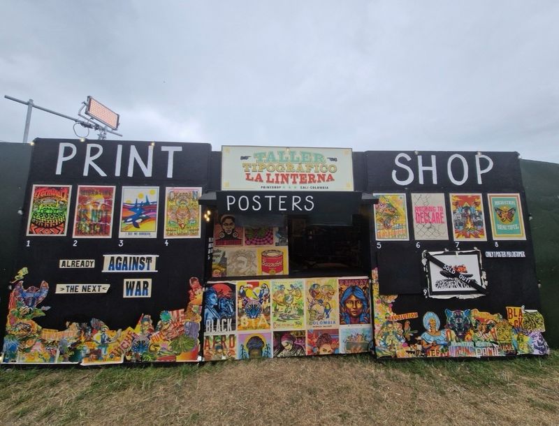 Banksy - Migrant Boat &amp; Full Set Of Glastonbury 2025 Posters (9 Total)