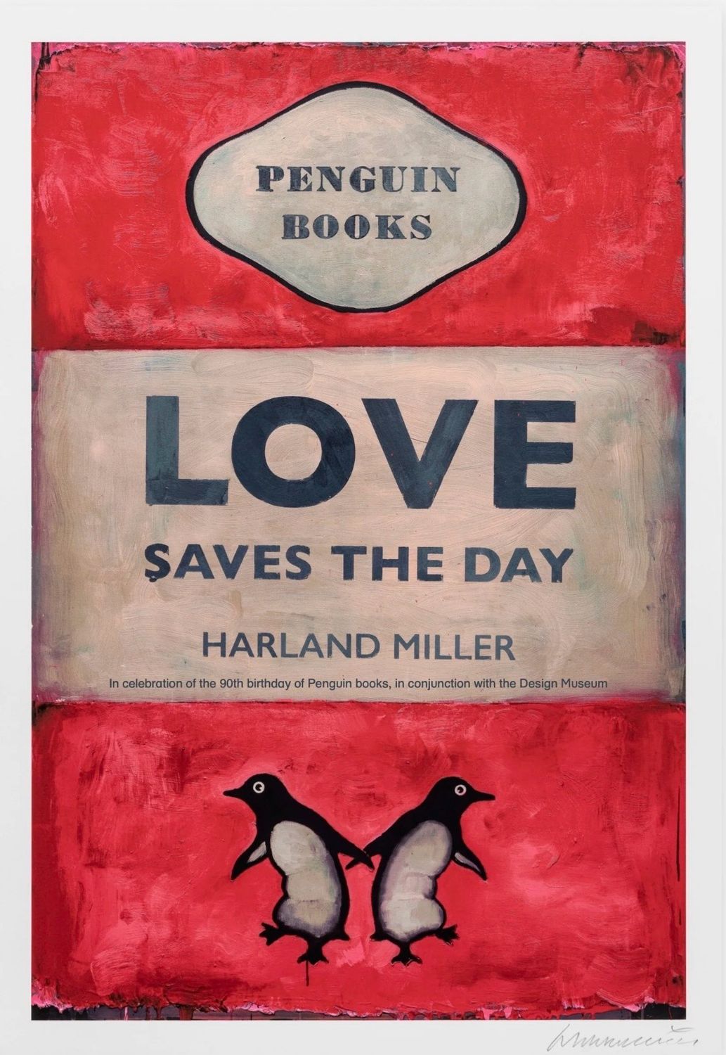 Harland Miller - Love Saves The Day (Penguin Books 90th Birthday Design Museum Edition)
