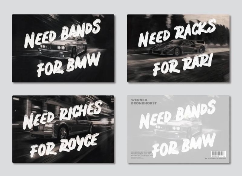 Werner Bronkhorst - BMW, Rari, Royce Lenticular Mini-Print