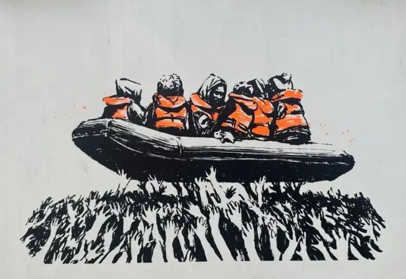 Banksy - Migrant Boat (Glastonbury 2025 Poster)