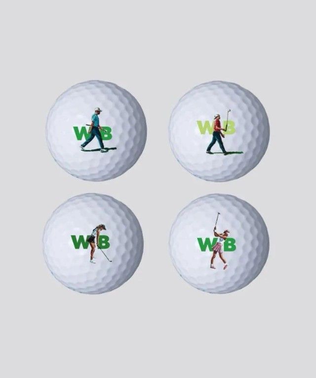 Werner Bronkhorst - Golfers (Set of 4 Golf Balls)