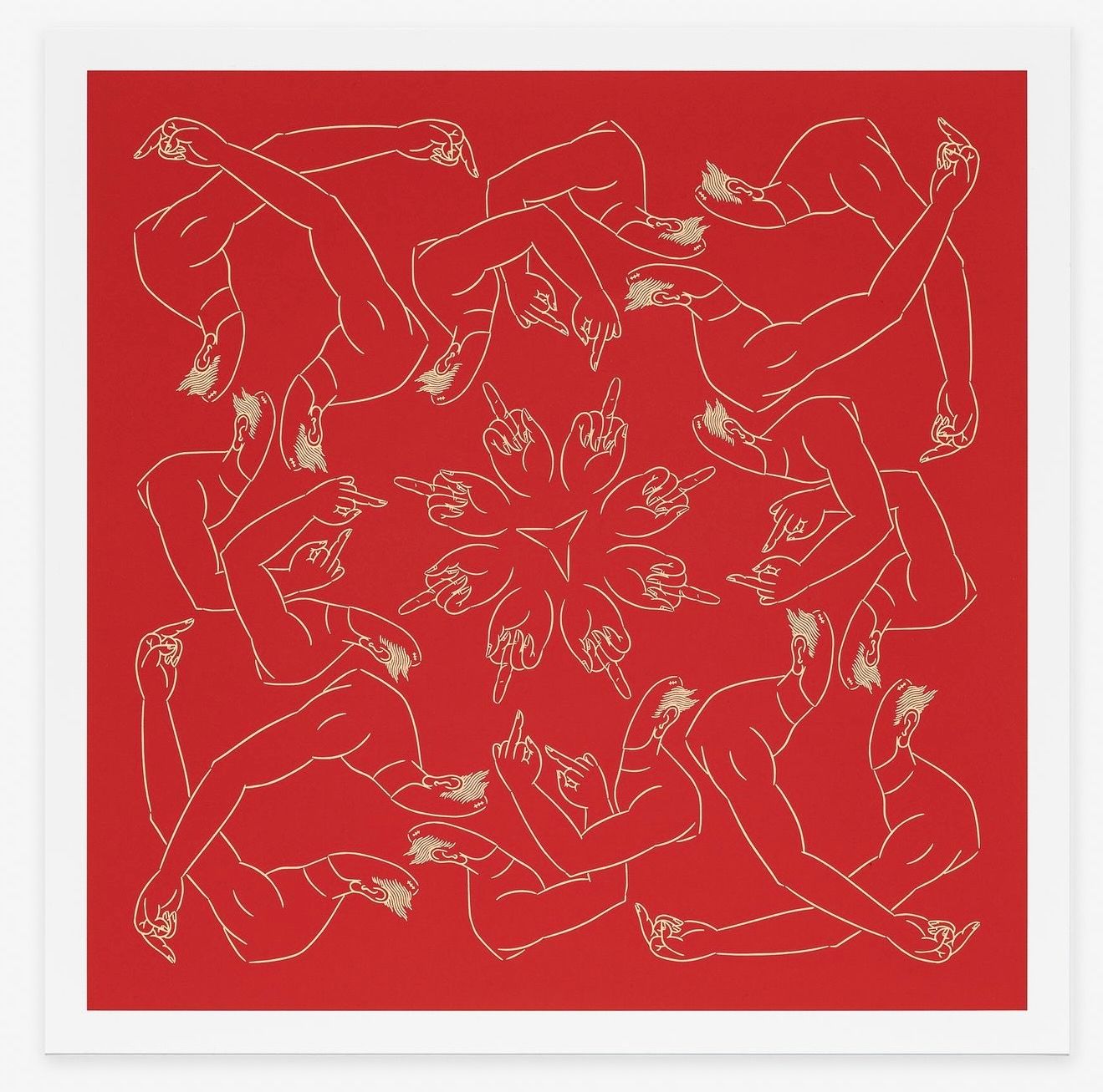 Ai Weiwei - Middle Finger in Red