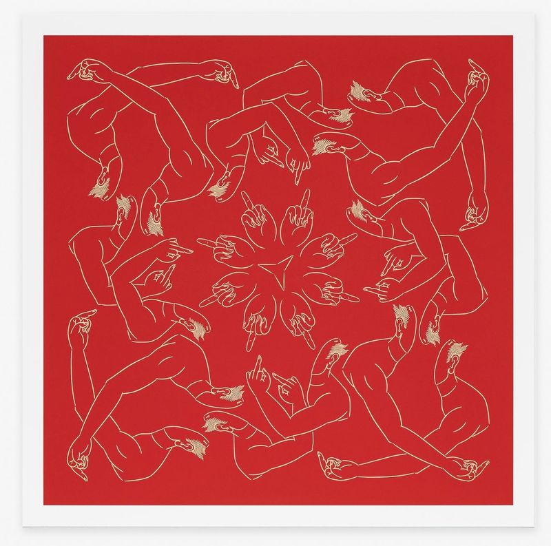 Ai Weiwei - Middle Finger in Red