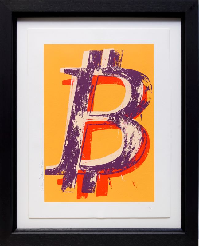 Mr Brainwash - Bitcoin (Yellow)