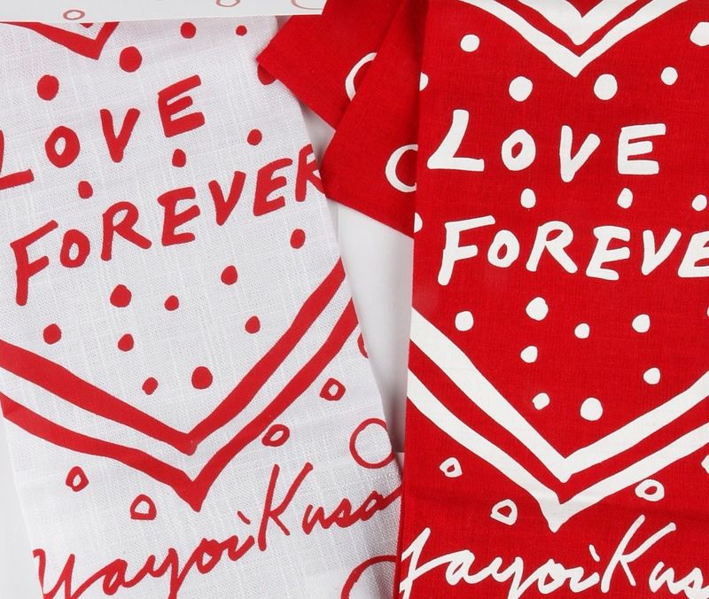 Yayoi Kusama - Love Forever (Tea Towel Art x2 Set)