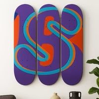 Harland Miller - 'Boss' Art Edition Skateboard Triptych (Hand Signed)