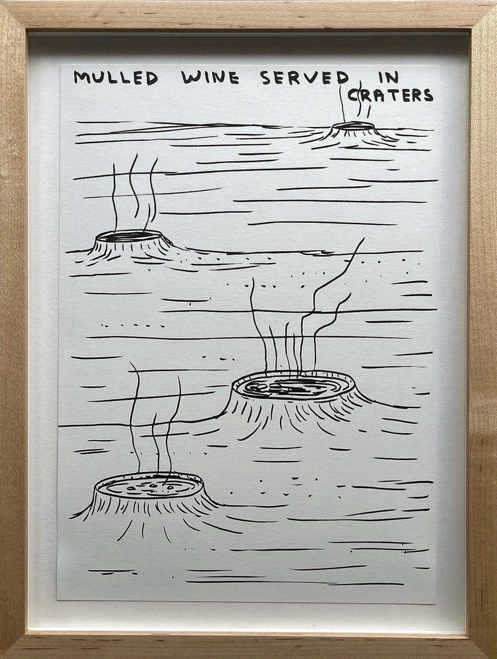 David Shrigley - Mulled Wine Served In Craters (Original Work)