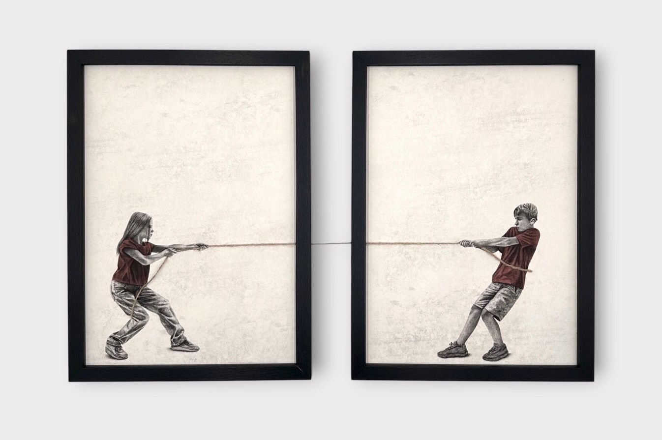Andrew Scott - Tug Of War P. II Diptych (Set of 2)