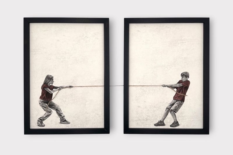 Andrew Scott - Tug Of War P. II Diptych (Set of 2)