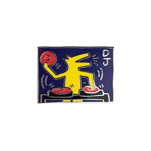 Keith Haring DJ Dog (Pin Badge) pin badge