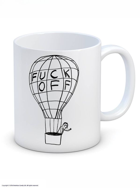 David Shrigley Fuck Off Balloon (Mug) mug