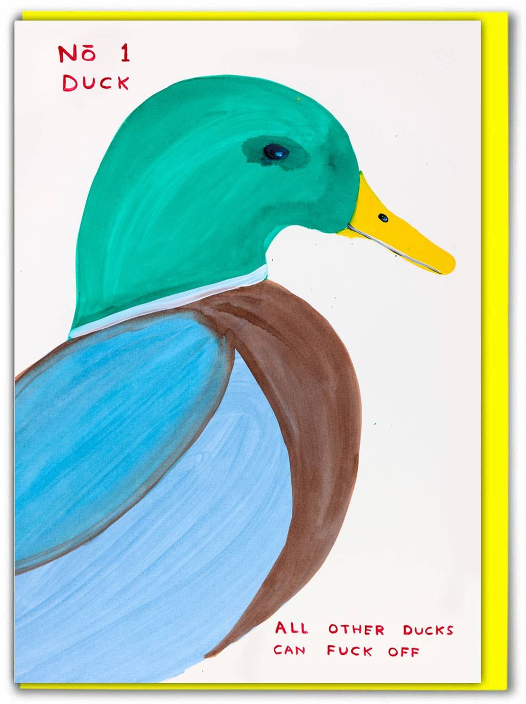 David Shrigley No. 1 Duck (Greetings Card) greetings card