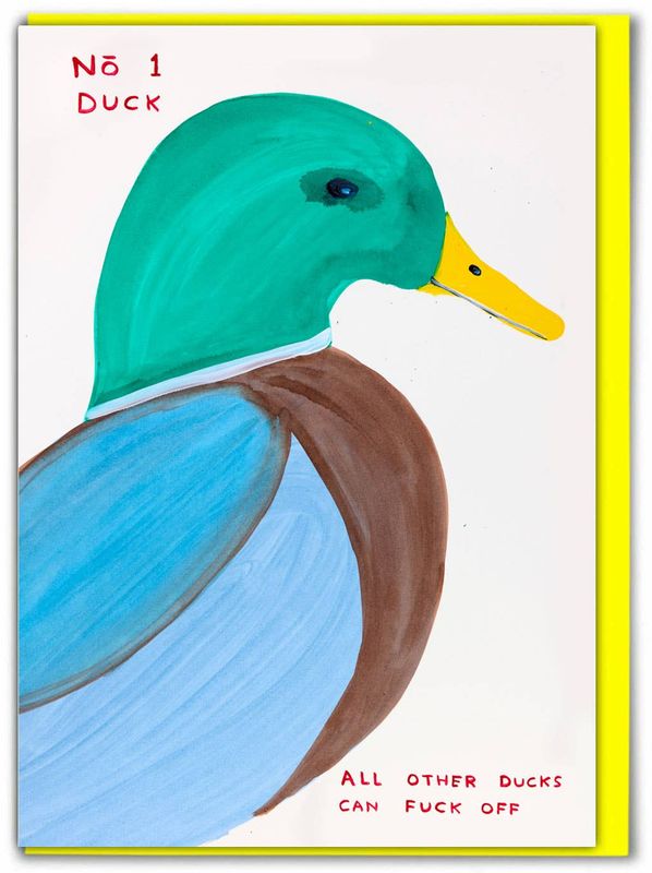 David Shrigley No. 1 Duck (Greetings Card) greetings card