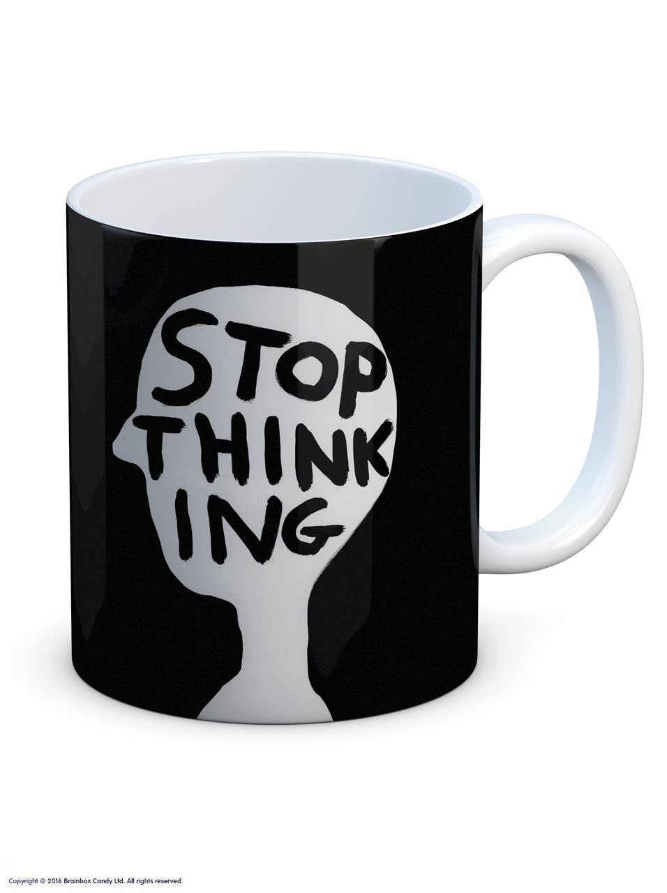 David Shrigley Stop Thinking (Mug) mug
