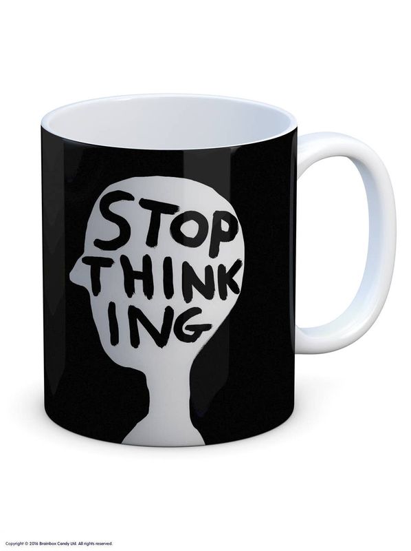 David Shrigley Stop Thinking (Mug) mug