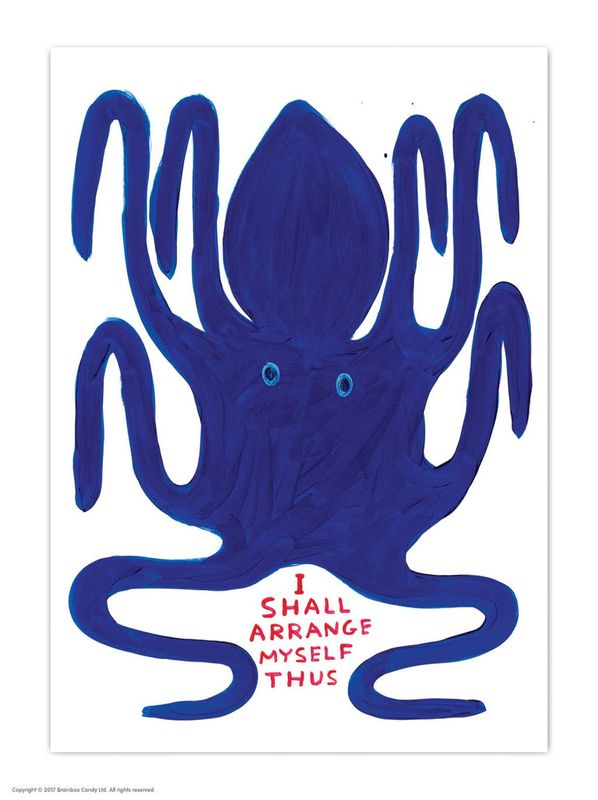 David Shrigley Arrange Myself (Postcard) postcard