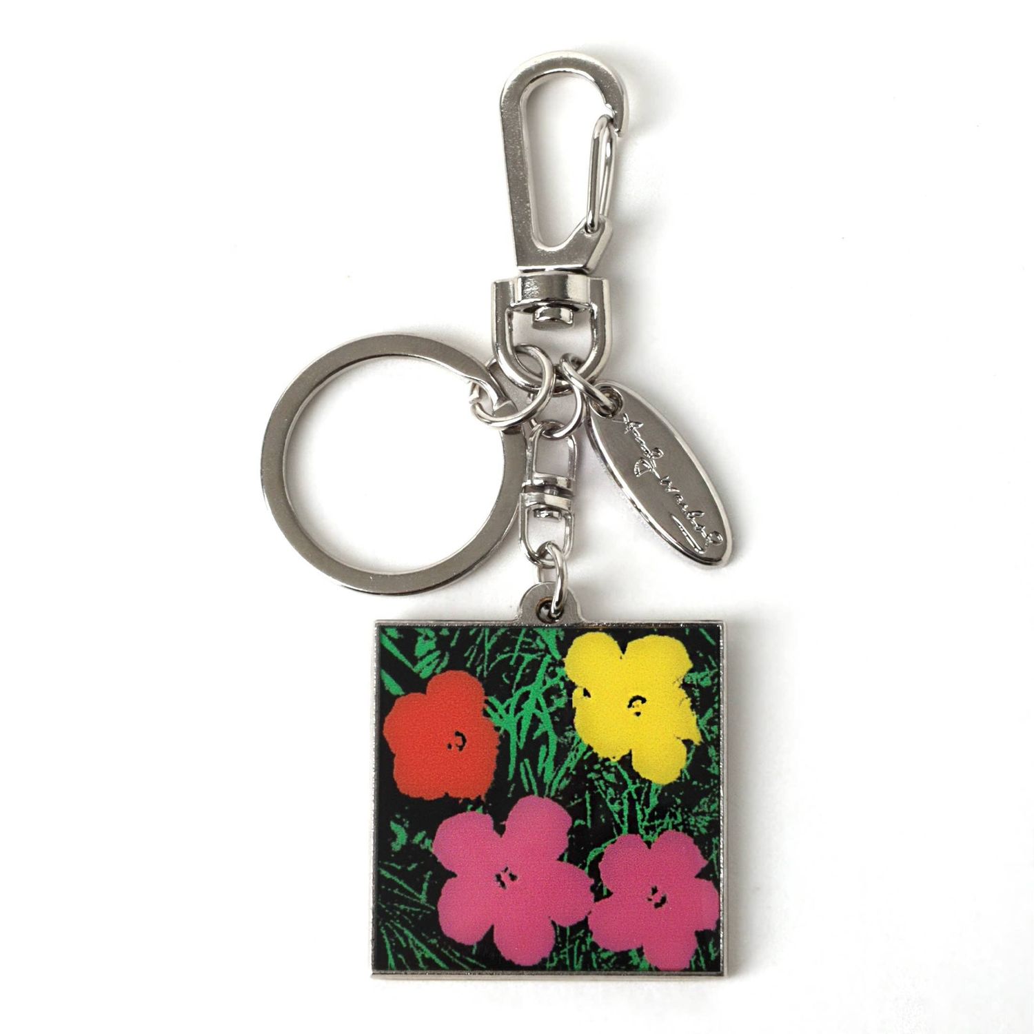 Andy Warhol Metal Flowers (Keychain) keychain