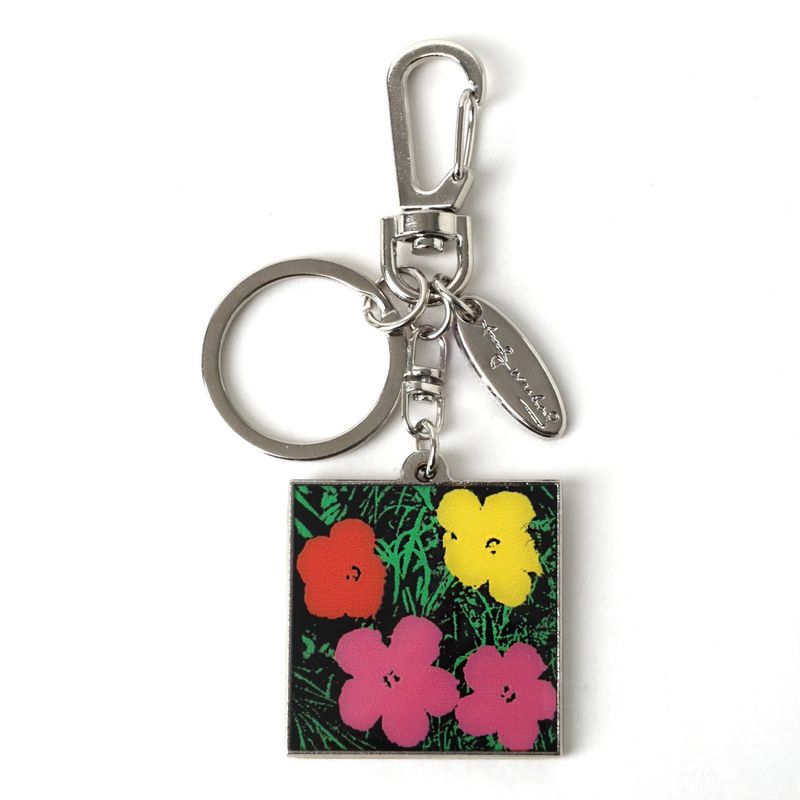 Andy Warhol Metal Flowers (Keychain) keychain