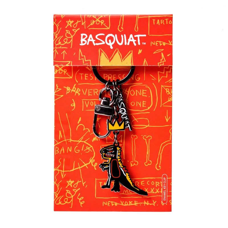 Jean-Michel Basquiat Crowned T-Rex (Keychain) keychain