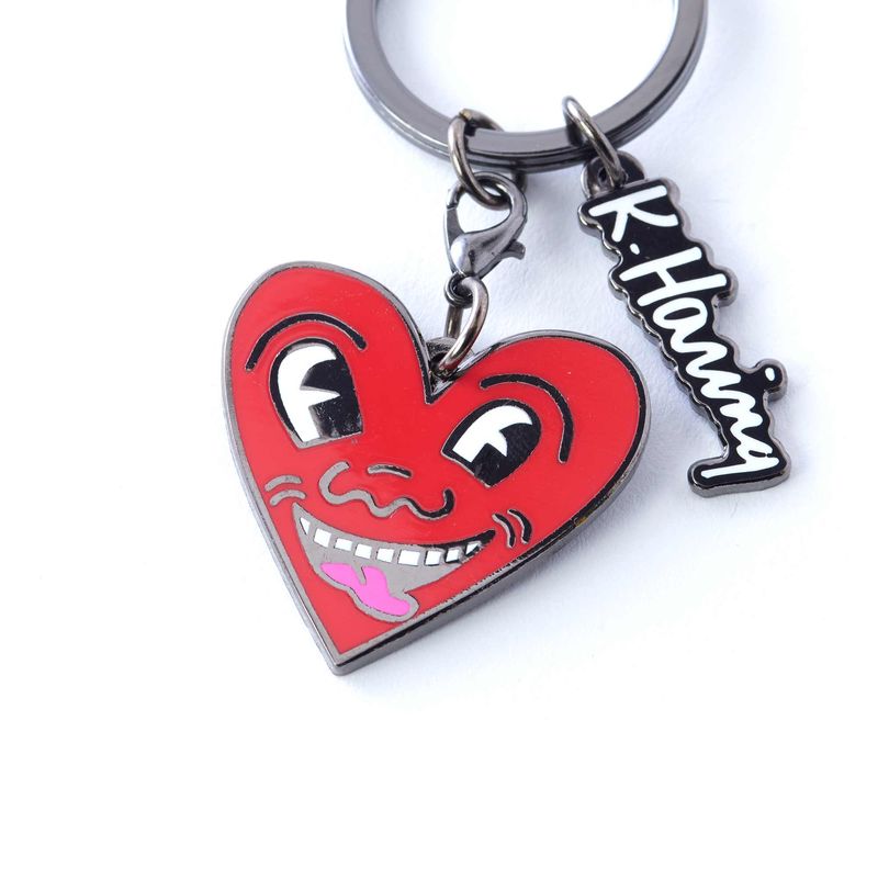 Keith Haring Red Heart (Keychain) keychain