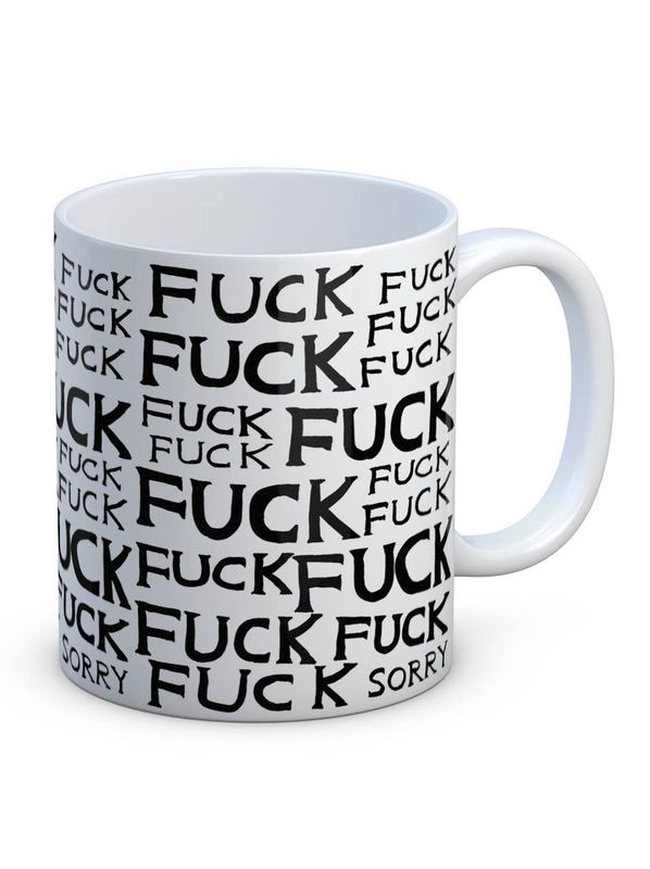 David Shrigley Fuck Fuck Sorry (Mug) mug