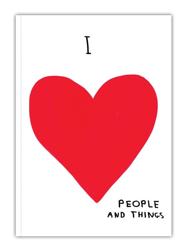 David Shrigley Love People &amp; Things (A5 Notebook) a5 notebook