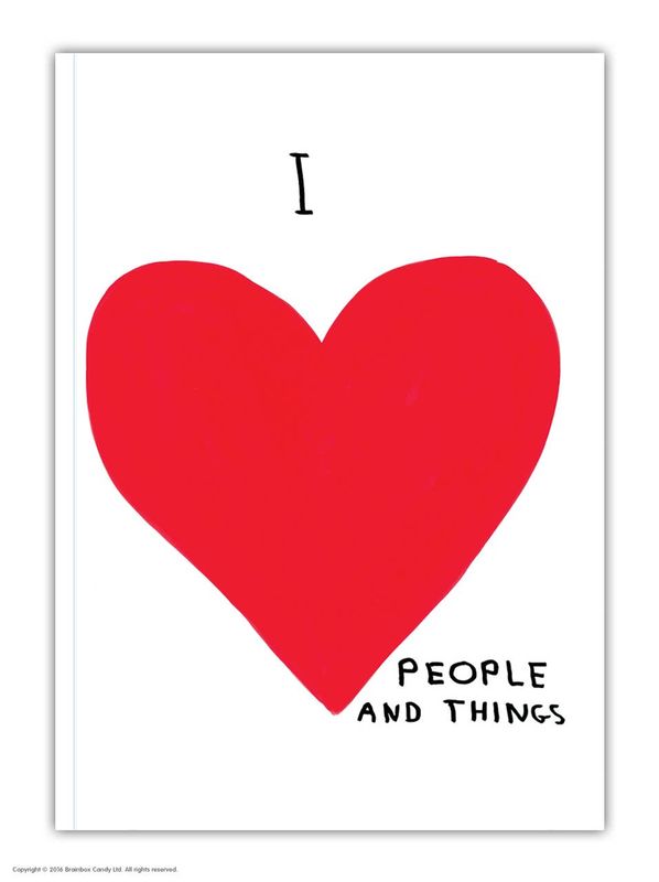 David Shrigley I Love People (A6 Notebook) a6 notebook