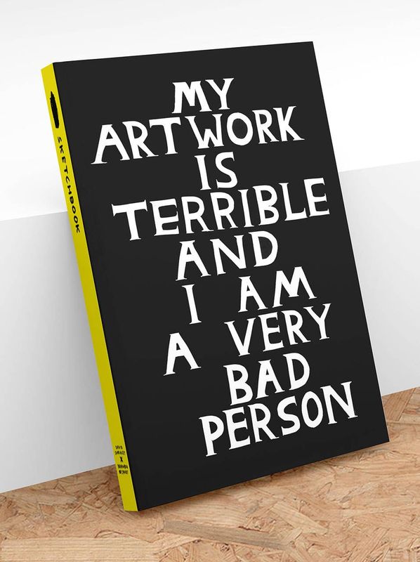 David Shrigley Terrible Artwork (A5 Sketchbook) a5 sketchbook