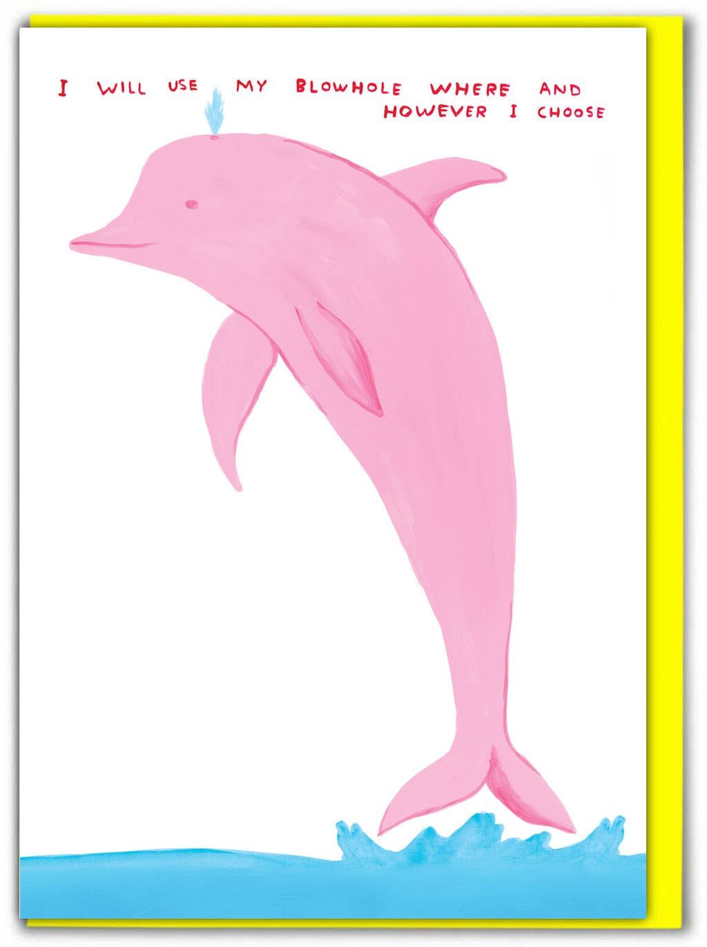 David Shrigley Blowhole (Greetings Card) greetings card