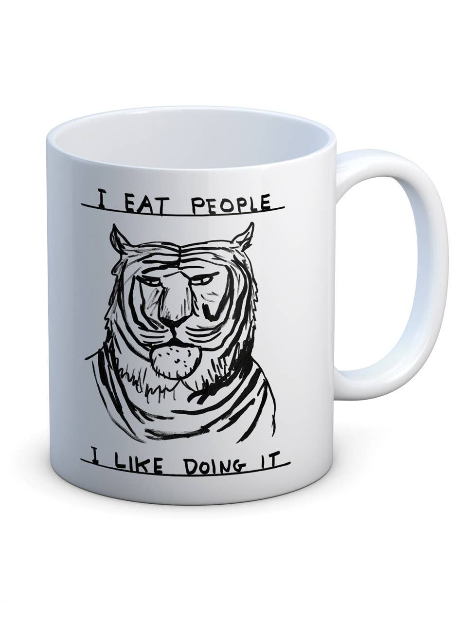 David Shrigley I Eat People (Mug) mug