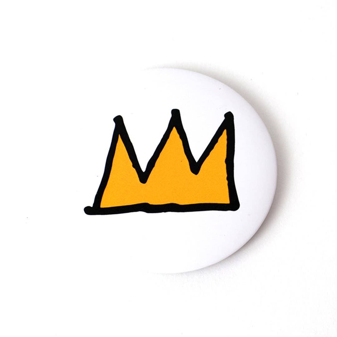 Jean-Michel Basquiat Yellow Crown (Magnet) magnet