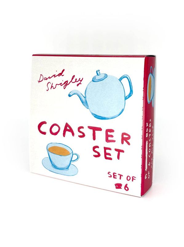 David Shrigley Coasters Set (6x Coasters) 6x coasters