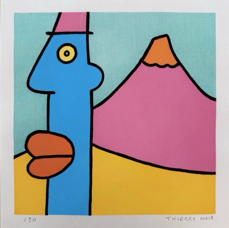 Thierry Noir - Mount Fuji (Teal)