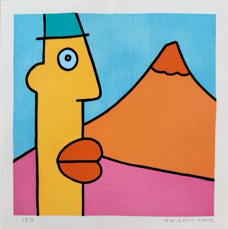 Thierry Noir - Mount Fuji (Blue)