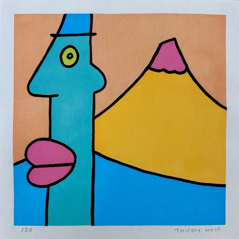 Thierry Noir - Mount Fuji (Orange)
