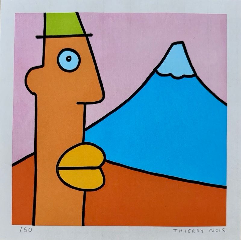 Thierry Noir - Mount Fuji (Pink)