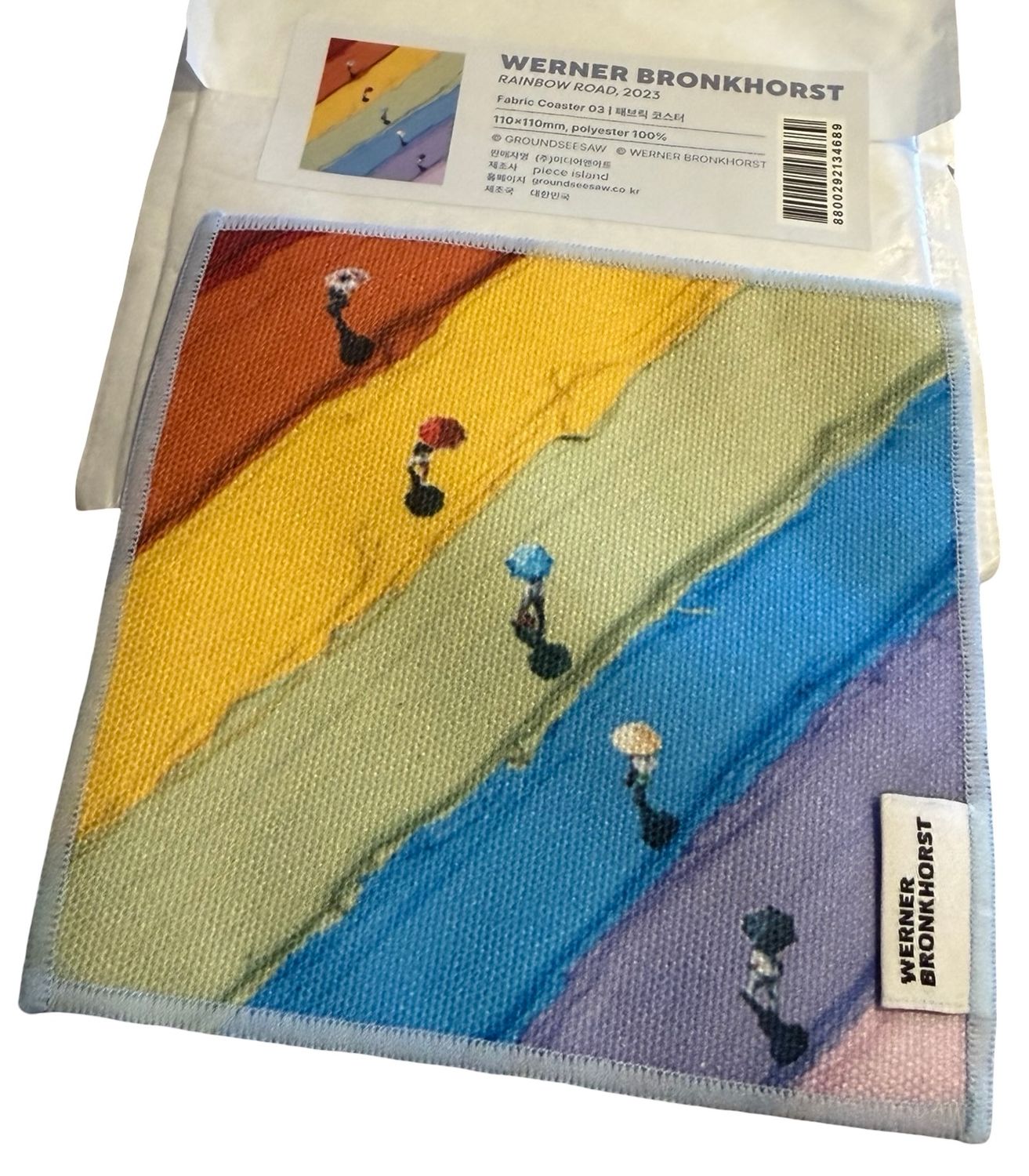 Werner Bronkhorst - Rainbow Road (Fabric Coaster)