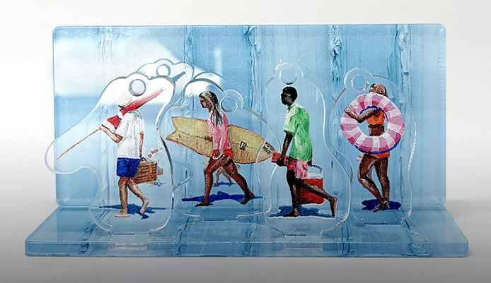 Werner Bronkhorst - Walk On Water (Acrylic Diorama)