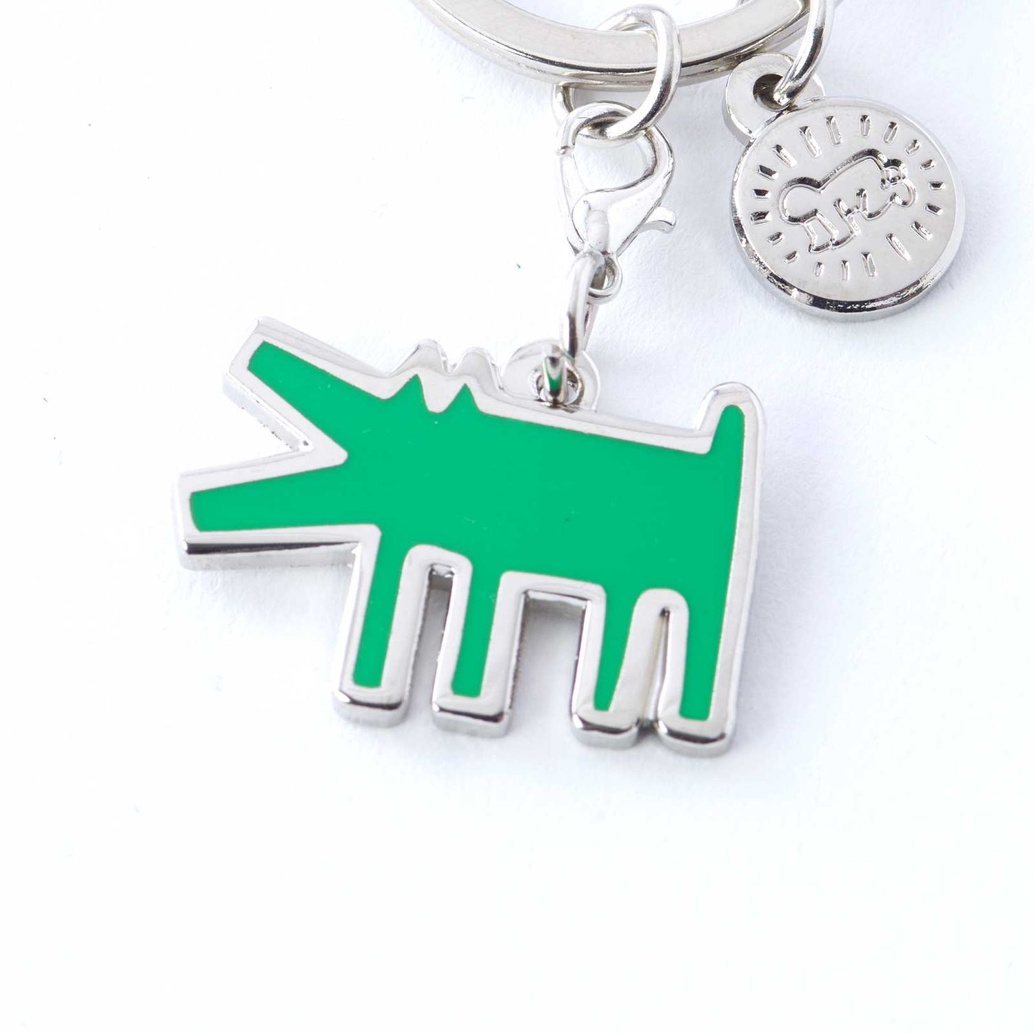 Keith Haring - Green Barking Dog (Keychain)