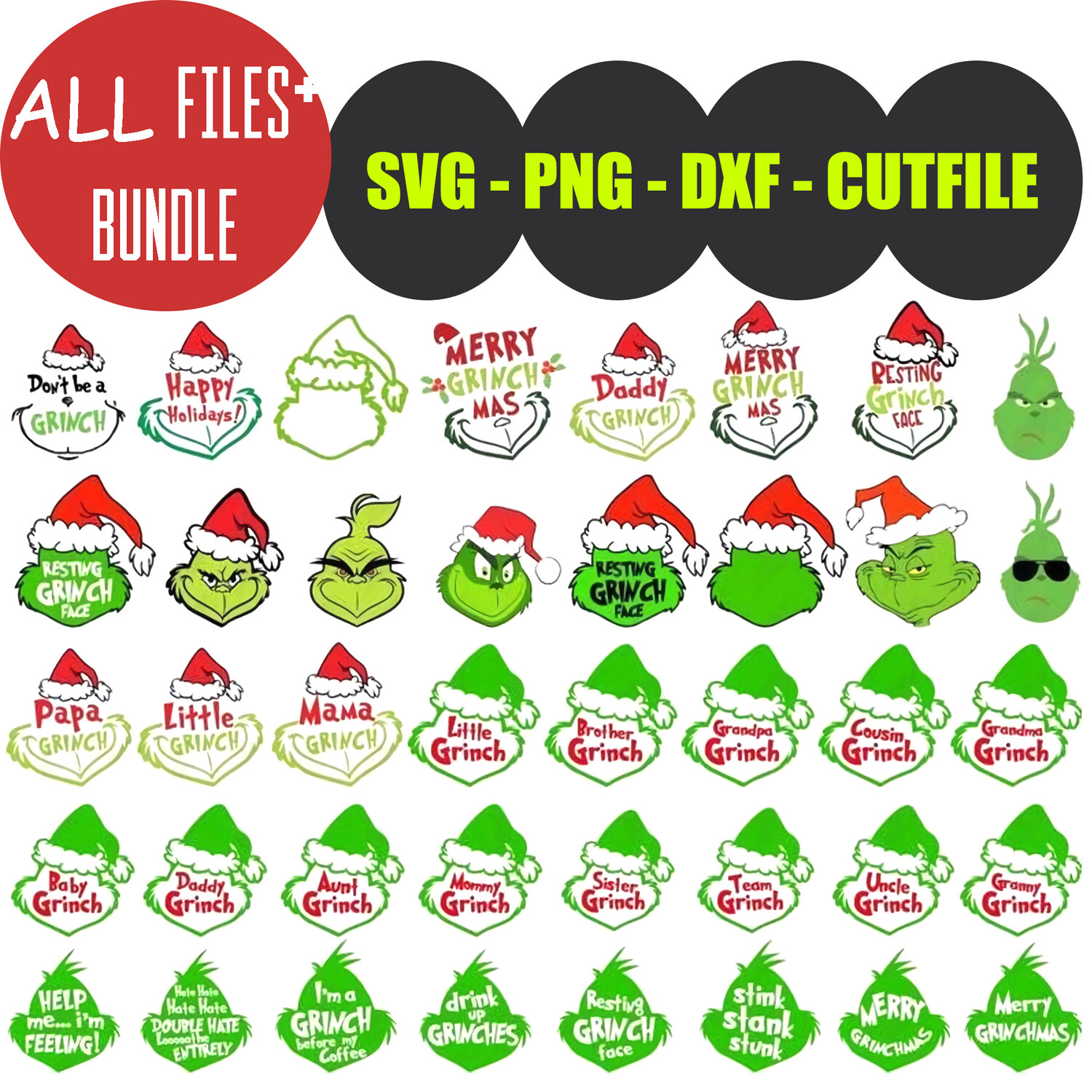 Download Grinch Svg Bundle Grinch Christmas Svg Bundle Grinch Svg Grinch Face Svg Grinch Png Grinch Family