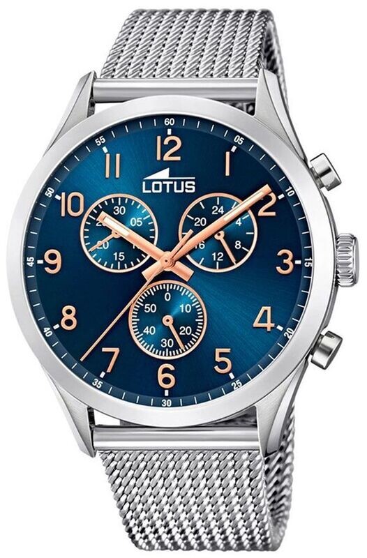 Lotus Herren Armbanduhr mit Edelstahlband