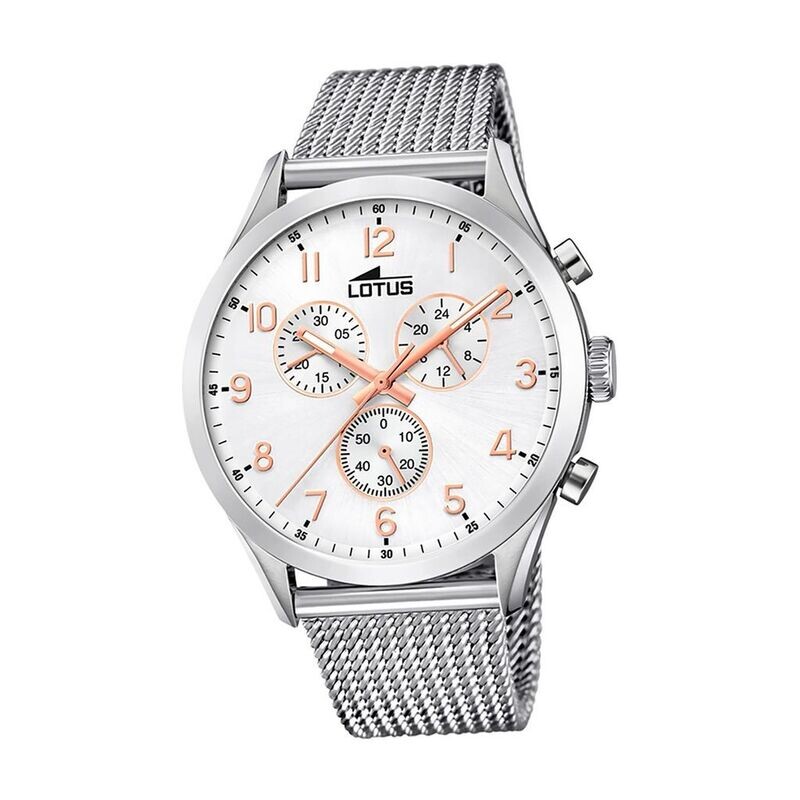 Lotus Herren Armbanduhr mit Edelstahlarmband - Sport Minimalist
